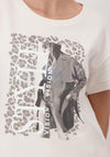 Monari Short Sleeve Print T-Shirt, Beige