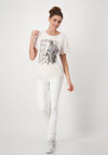 Monari Short Sleeve Print T-Shirt, Beige
