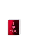 Lagom Design I Love You Mini Greeting Card