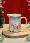 CHRISTMAS COTTAGE SCENE CERAMIC JUG