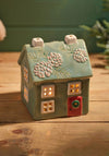 LANGS Evergreen Christmas Small House Candle Holder
