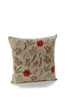 POINSETTIA AND FOLIAGE CUSHION