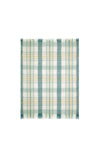 Laura Ashley Colton Check Throw 130x170cm, Newport Blue