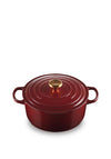Le Creuset Signature Collection 4.1L Round Casserole Dish, Garnet