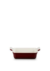 Le Creuset Stoneware Heritage 1.1L Rectangular Dish, Garnet