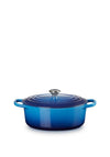 Le Creuset Signature Collection Oval 4.1L Casserole Dish, Azure Blue