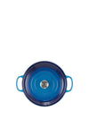 Le Creuset Signature Collection Shallow 3.5L Casserole/Braiser Dish, Azure Blue