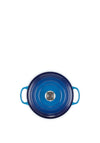 Le Creuset Signature Collection Round 2.4L Casserole Dish, Azure Blue