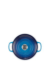 Le Creuset Signature Collection Cast Iron 3.4L Sauteuse Oven Dish, Azure Blue