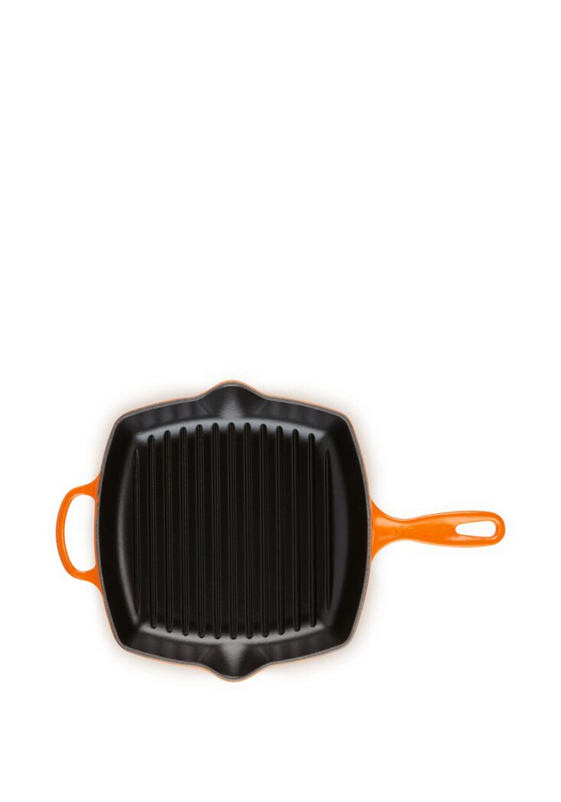 Le Creuset Signature Square Skillet Grill Pan, Volcanic Orange