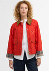 Barbour Womens Mackworth Cord Collar Jacket, Red