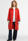 Barbour Womens Hollington Long Jacket, Red
