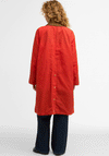 Barbour Womens Hollington Long Jacket, Red
