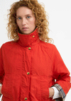 Barbour Womens Hollington Long Jacket, Red
