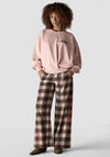 Le Comte Graphic Print with Stud Detail Sweatshirt, Pink