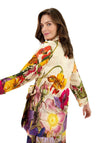 Powder Midnight Floral Luxury Printed Co-Ord, Cream Multi