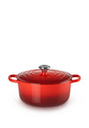 Le Creuset Signature Collection 5.3L Round Casserole Dish, Cerise