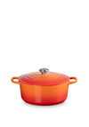 Le Creuset Cast Iron 6.7L Round Casserole Dish, Volcanic