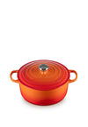 Le Creuset Cast Iron 6.7L Round Casserole Dish, Volcanic