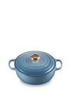 Le Creuset Cast Iron 24cm Sauteuse Dish, Chambray
