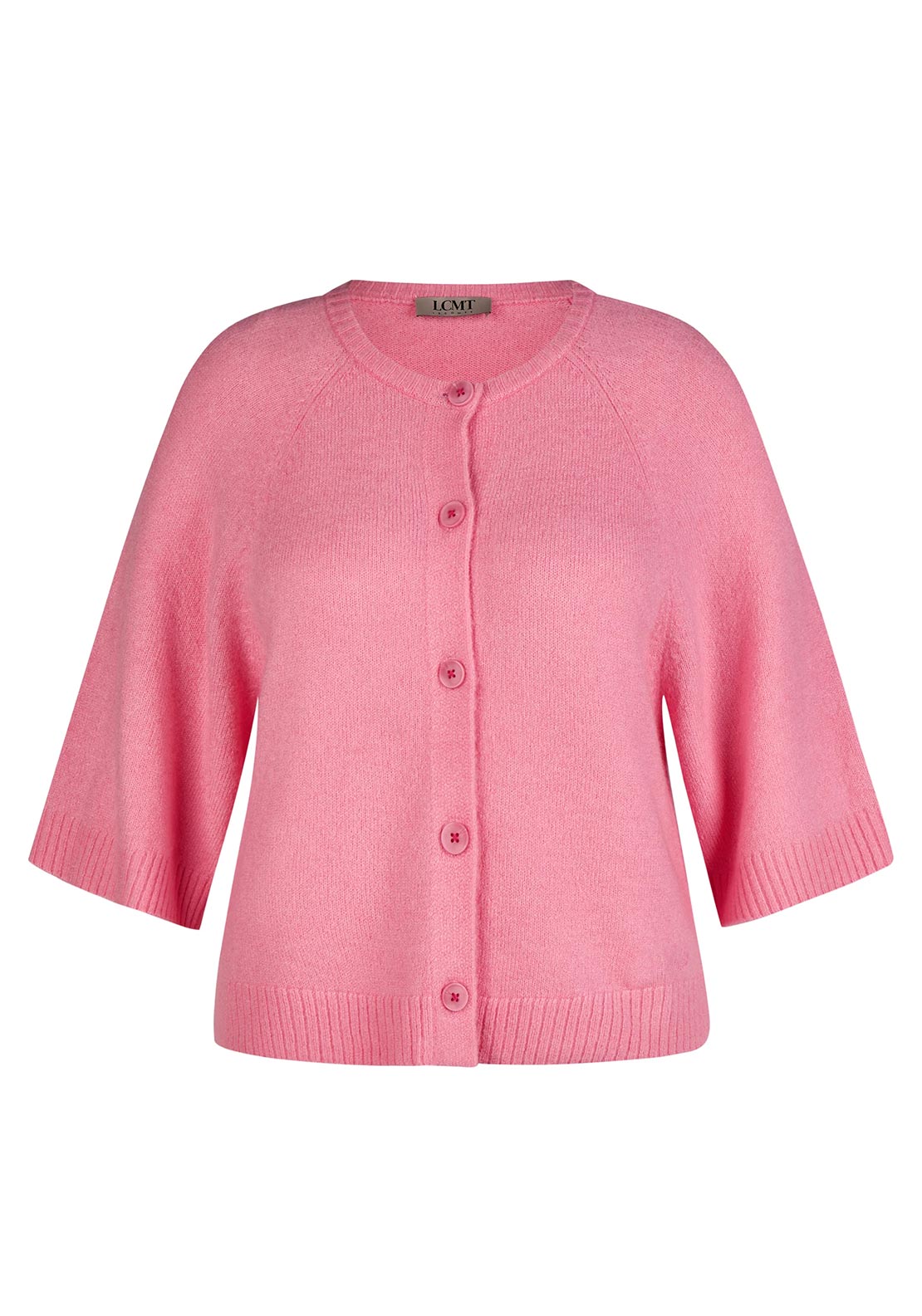 Le Comte Button Front Cardigan, Pink