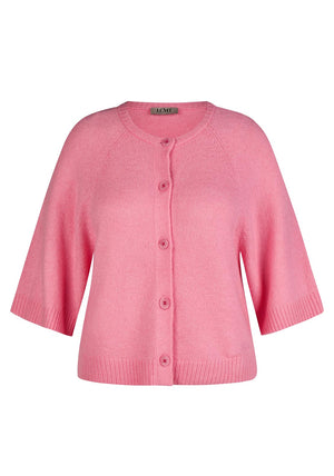 Le Comte Button Front Cardigan, Pink
