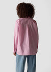 Le Comte Striped Blouse with Print Detail, Pink