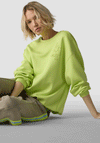 Le Comte Embroidered Logo Long Sleeve Sweatshirt, Lime Green