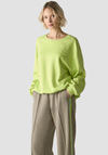 Le Comte Embroidered Logo Long Sleeve Sweatshirt, Lime Green