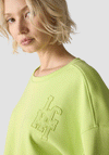 Le Comte Embroidered Logo Long Sleeve Sweatshirt, Lime Green