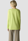 Le Comte Graphic Print Long Sleeve Top, Lime Green