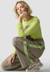 Le Comte Wide Leg Trouser, Green