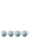 Le Creuset Stoneware Set of 4 Coffee Mugs