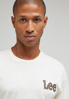 Lee Essential Logo Long Sleeve T-Shirt, Ecru