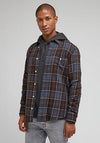 Lee Leesure Check Shirt, Dusty Navy