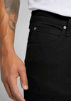 Lee Luke Slim Tapered Jeans, Clean Black