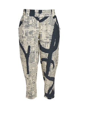 My Soul Letters Tapered Trousers, Sand