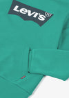 Levi’s Boys Batwing Logo Pull Over Hoodie, Porcelain Green