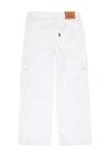 Levi’s Girls 94’ Baggy Cargo Pants, Cloud Dancer