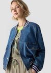 Le Comte Back Details Denim Jacket, Blue