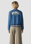 Le Comte Back Details Denim Jacket, Blue