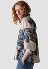 Le Comte Flower Print Blouse, Beige