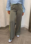 Le Comte Wide Leg Trouser, Green