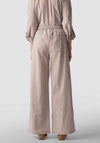 Le Comte Wide Leg Striped Trousers, Brown