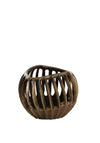 Light & Living Chalco Anique Candle Holder, Bronze & Black