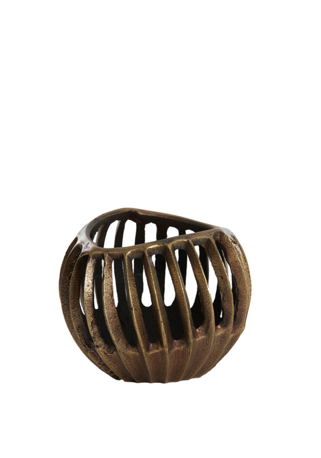 Light & Living Chalco Anique Candle Holder, Bronze & Black