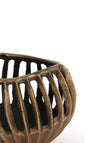 Light & Living Chalco Anique Candle Holder, Bronze & Black