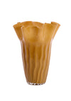 Light & Living Kamay Glass Vase, Caramel