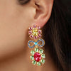 Dyrberg/Kern Lillian Pastel Crystal Earrings, Gold