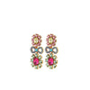 Dyrberg/Kern Lillian Pastel Crystal Earrings, Gold